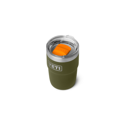 YETI Rambler Stackable Cup CL with Magslider Lid 8 oz (237ml) | Olive + King Crab Orange