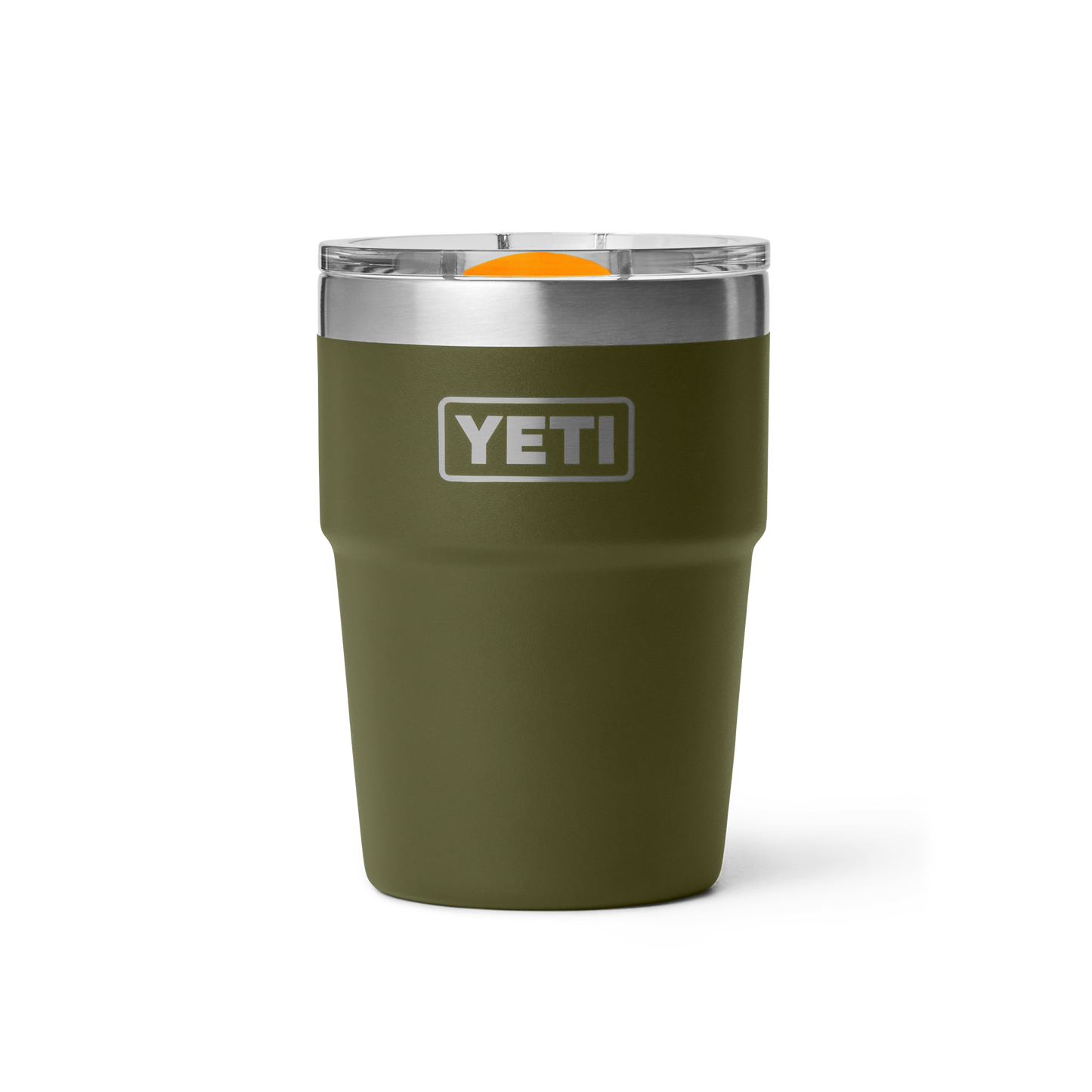 YETI Rambler Stackable Cup CL with Magslider Lid 8 oz (237ml) | Olive + King Crab Orange