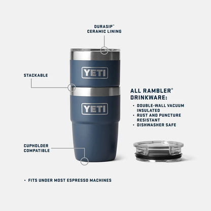 YETI Rambler Stackable Cup CL with Magslider Lid 8 oz (237ml) | Riverhead Green