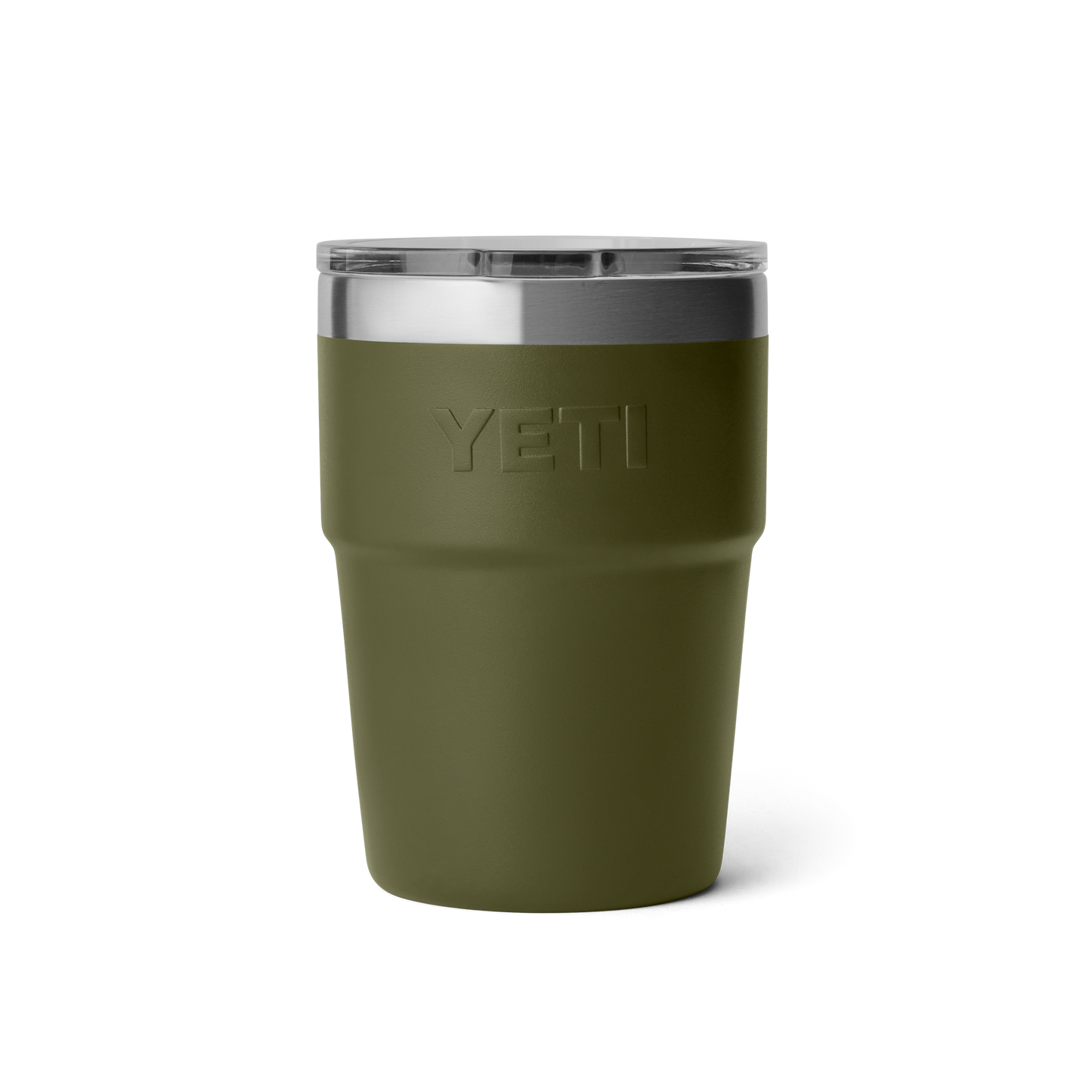 YETI Rambler Stackable Cup with Magslider Lid 16 oz (473ml) | Olive + King Crab Orange