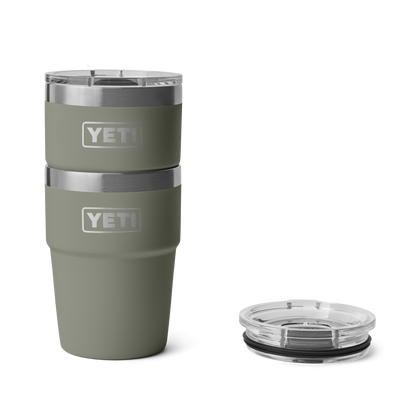YETI Rambler Stackable Cup with Magslider Lid 16 oz (473ml) | Pampa Green