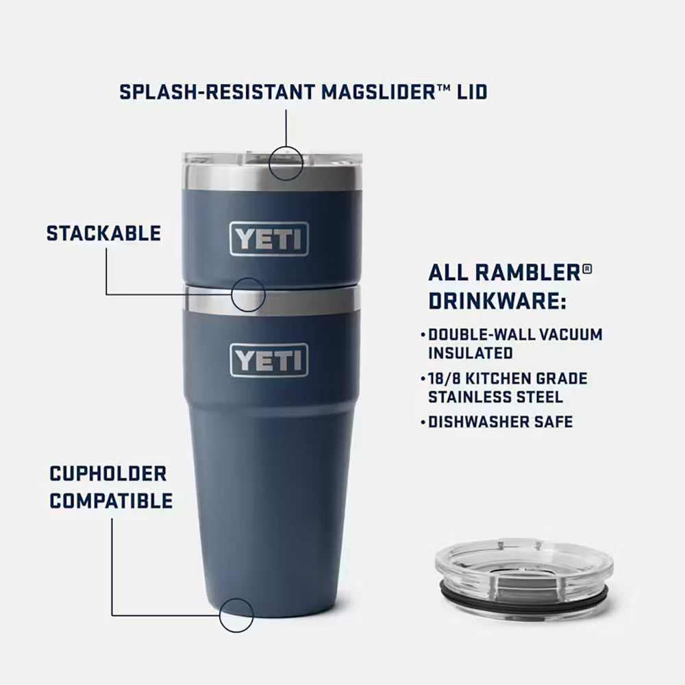 YETI Rambler Stackable Cup with Magslider Lid 20 oz (591ml) | Riverhead Green