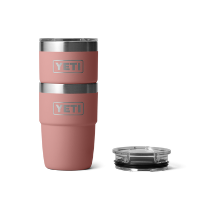 YETI Rambler Stackable Cup with Magslider Lid 8 oz (237ml) | Sandstone Pink