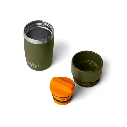YETI Rambler Travel Bottle with Commuter Cap 8 oz (236ml) | Olive + King Crab Orange