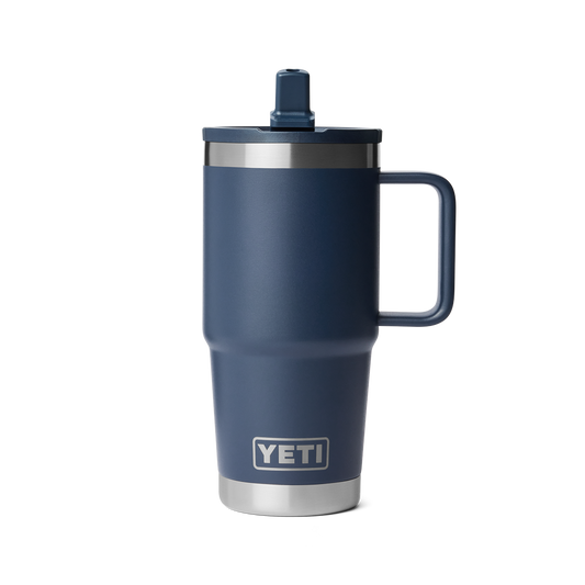 YETI Rambler Travel Straw Mug with color-matched straw lid 20 oz (591ml) | Navy