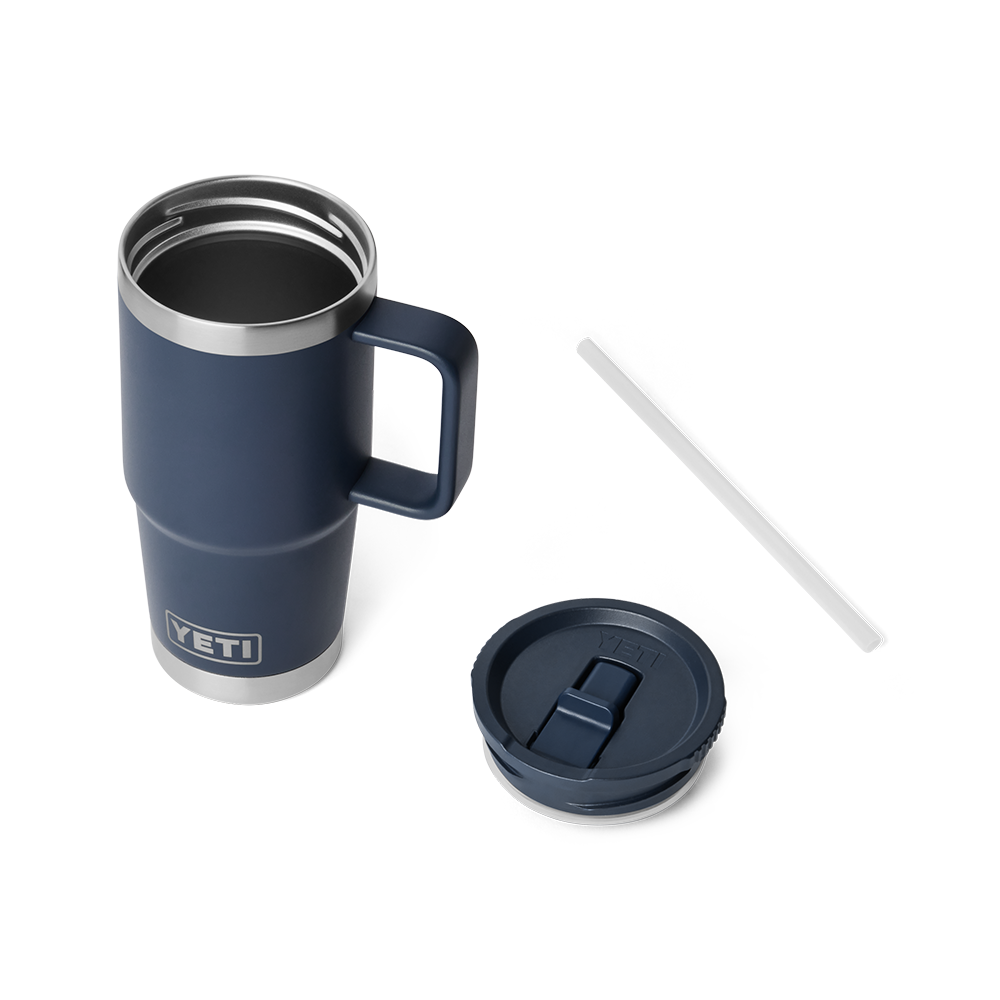 YETI Rambler Travel Straw Mug with color-matched straw lid 20 oz (591ml) | Navy