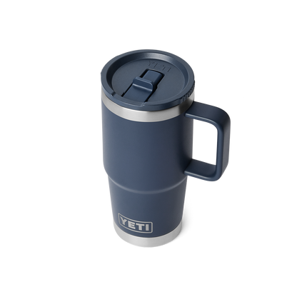 YETI Rambler Travel Straw Mug with color-matched straw lid 20 oz (591ml) | Navy