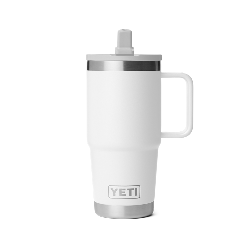 YETI Rambler Travel Straw Mug with color-matched straw lid 20 oz (591ml) | White