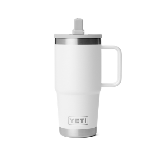 YETI Rambler Travel Straw Mug with color-matched straw lid 20 oz (591ml) | White