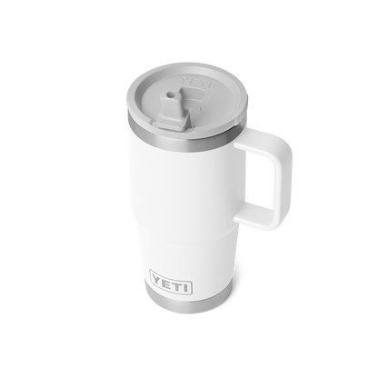 YETI Rambler Travel Straw Mug with color-matched straw lid 20 oz (591ml) | White