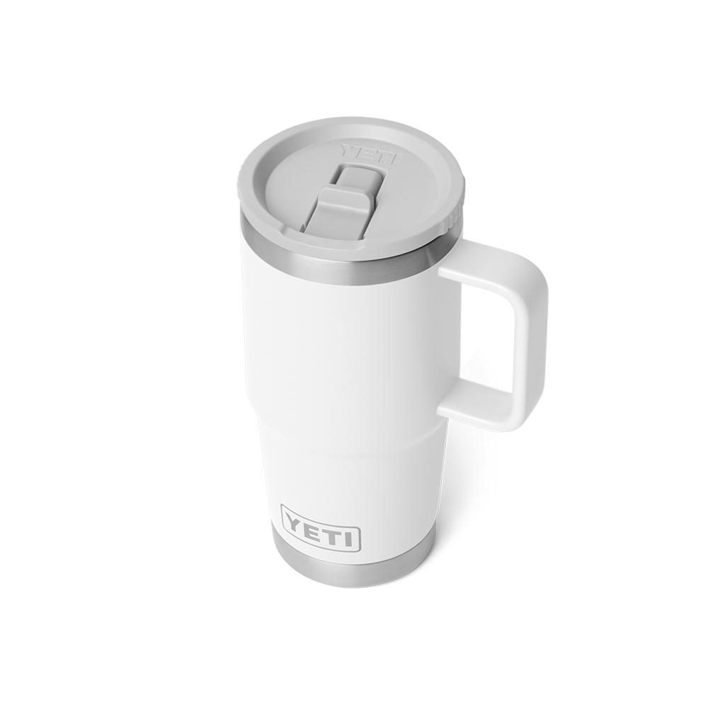 YETI Rambler Travel Straw Mug with color-matched straw lid 20 oz (591ml) | White