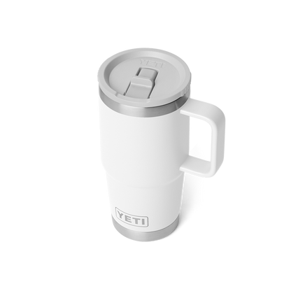 YETI Rambler Travel Straw Mug with color-matched straw lid 20 oz (591ml) | White