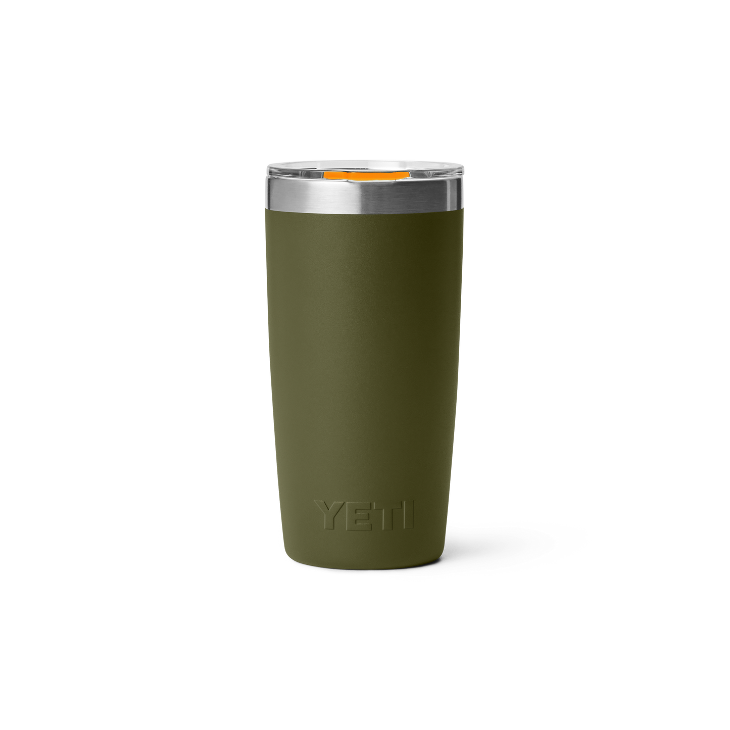 YETI Rambler Tumbler with Magslider Lid 10 oz (296ml) | Olive + King Crab Orange