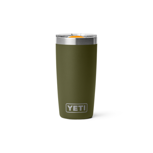 YETI Rambler Tumbler with Magslider Lid 10 oz (296ml) | Olive + King Crab Orange