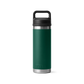 YETI Rambler Water Bottle with Chug Cap 18oz (532ml) | Black Forest Green