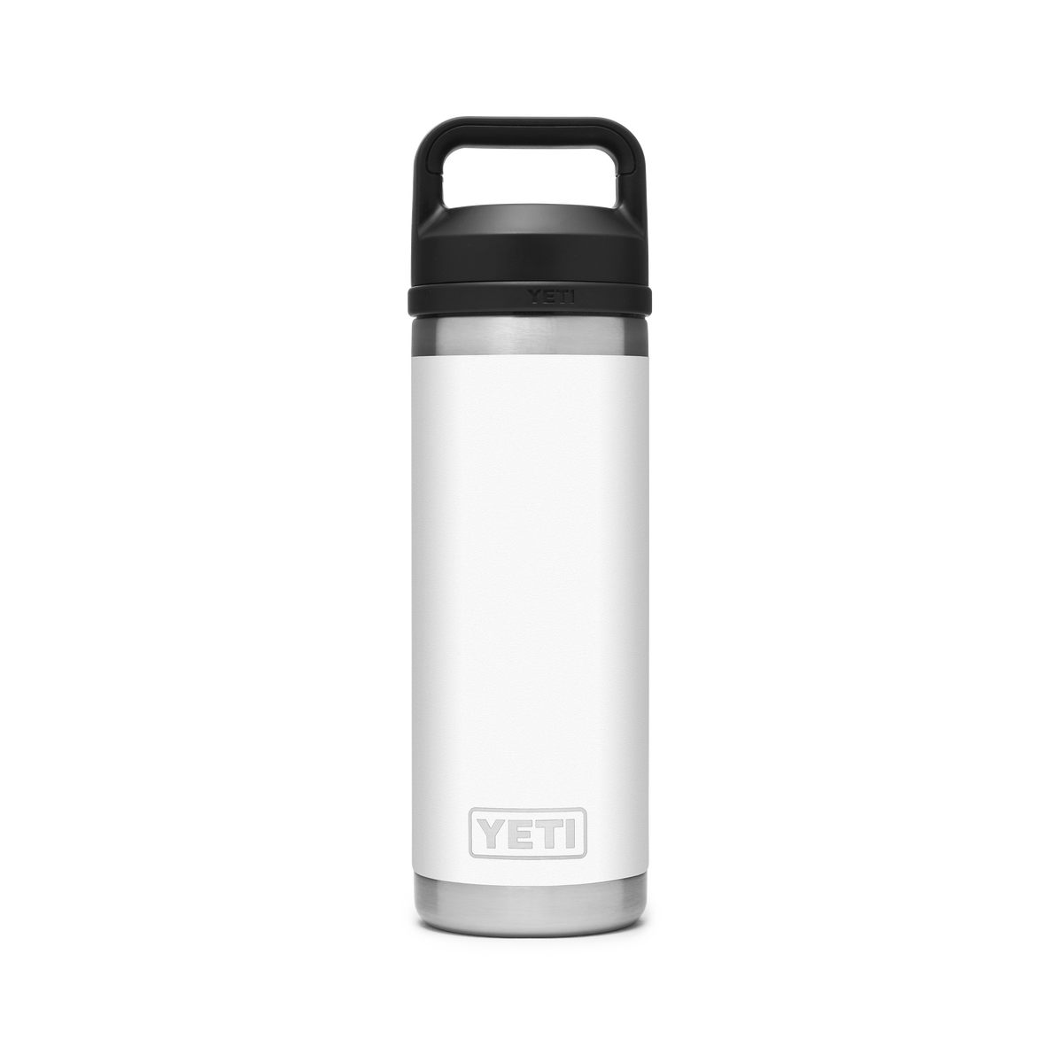 YETI Rambler Water Bottle with Chug Cap 18oz 532ml White voorkant