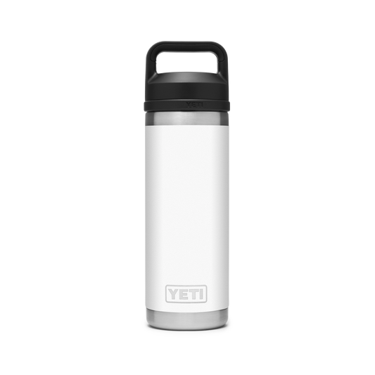 YETI Rambler Water Bottle with Chug Cap 18oz 532ml White voorkant