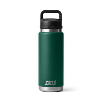 YETI Rambler Water Bottle with Chug Cap 26 oz (760ml) | Black Forest Green