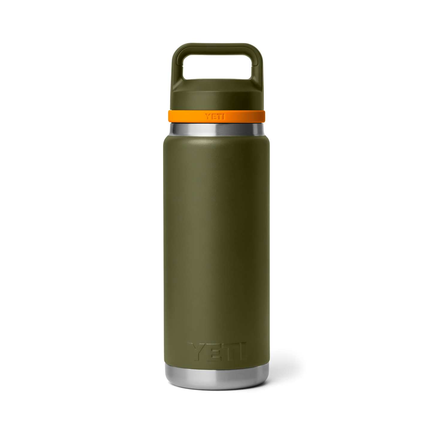 YETI Rambler Water Bottle with Chug Cap 26 oz (760ml) | Olive + King Crab Orange