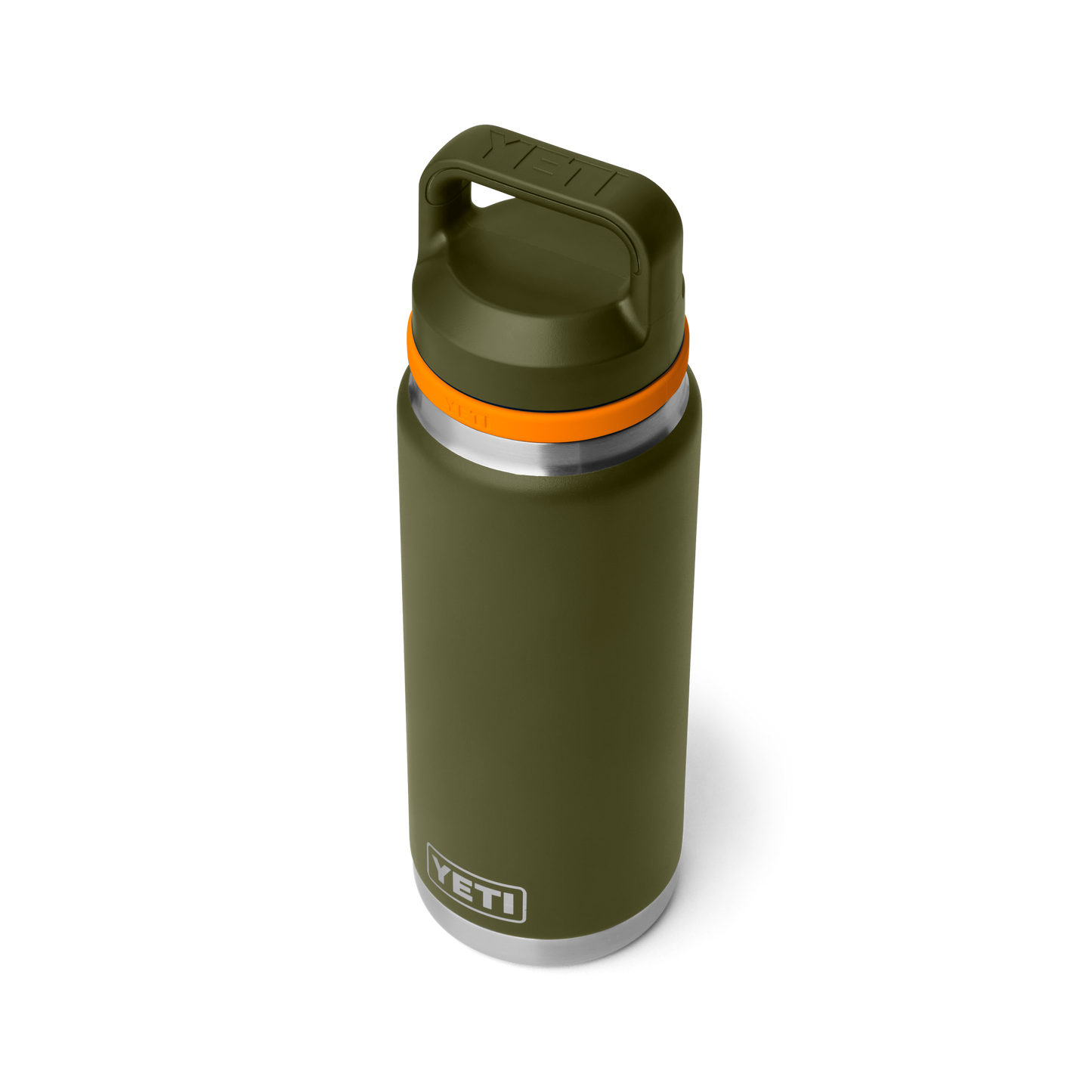 YETI Rambler Water Bottle with Chug Cap 26 oz (760ml) | Olive + King Crab Orange