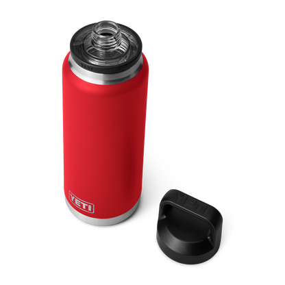 YETI Rambler Water Bottle with Chug Cap 36 oz (1000 ml) | Rescue Red