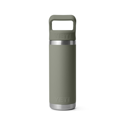 YETI Rambler Water Bottle with Color-Matched Straw Cap 18 oz (532ml) | Pampa Green