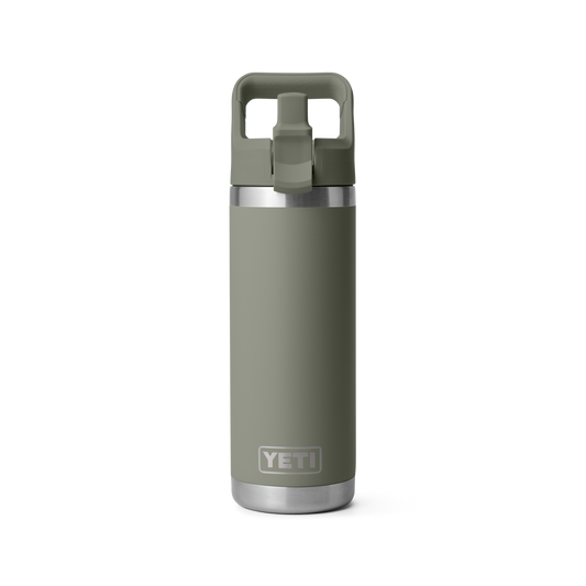 YETI Rambler Water Bottle with Color-Matched Straw Cap 18 oz (532ml) | Pampa Green