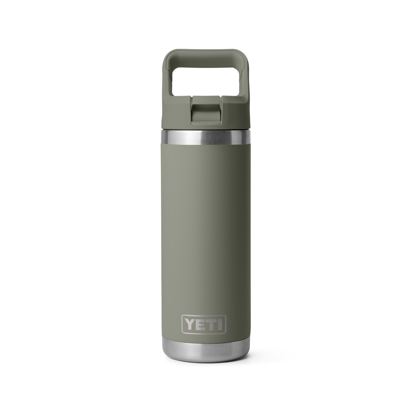 YETI Rambler Water Bottle with Color-Matched Straw Cap 18 oz (532ml) | Pampa Green