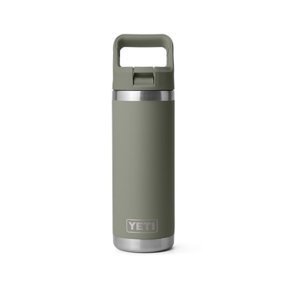 YETI Rambler Water Bottle with Color-Matched Straw Cap 18 oz (532ml) | Pampa Green