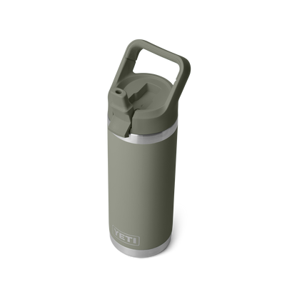 YETI Rambler Water Bottle with Color-Matched Straw Cap 18 oz (532ml) | Pampa Green