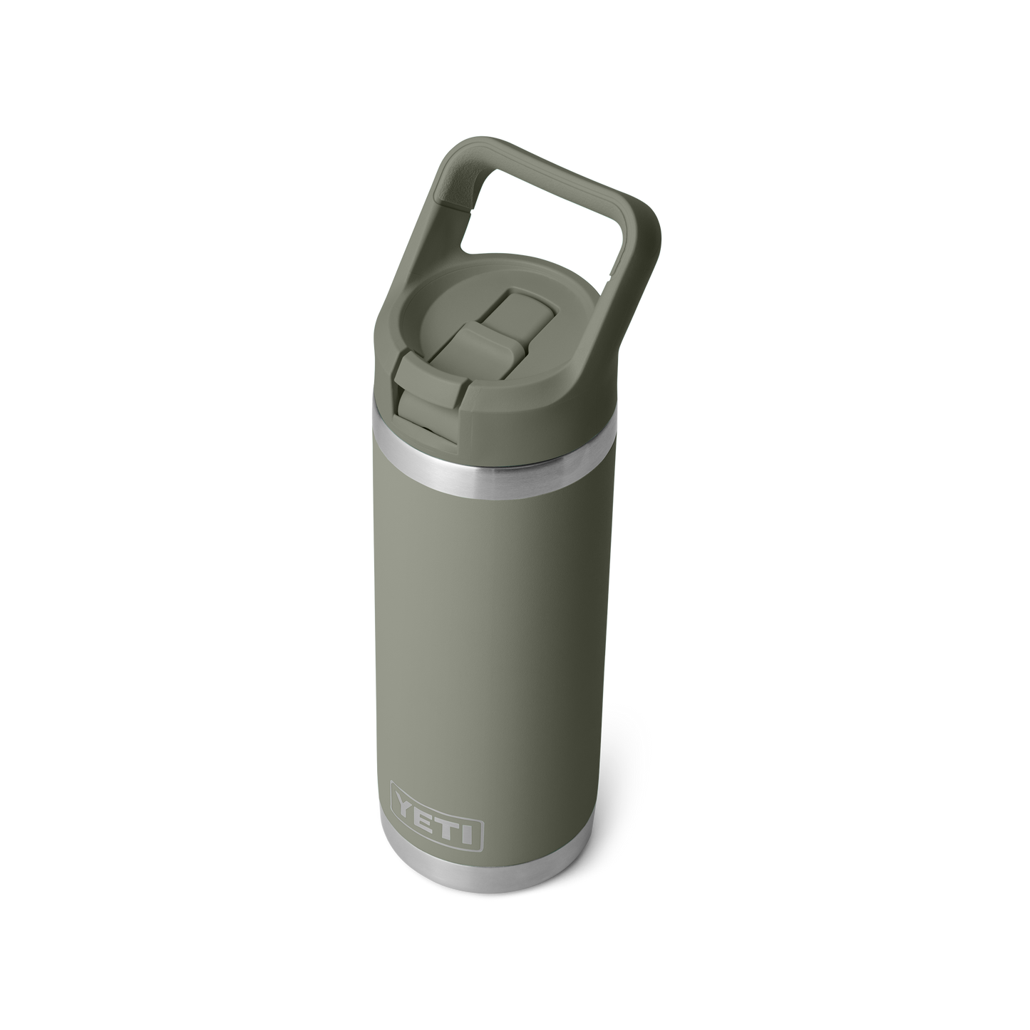 YETI Rambler Water Bottle with Color-Matched Straw Cap 18 oz (532ml) | Pampa Green