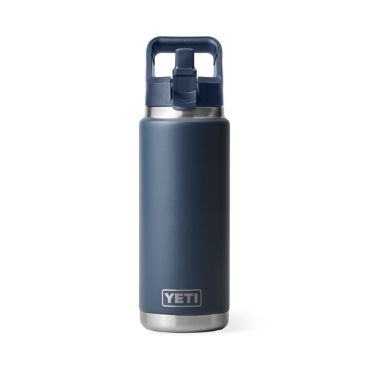 YETI Rambler Water Bottle with Color-Matched Straw Cap 26 oz (769ml) | Navy