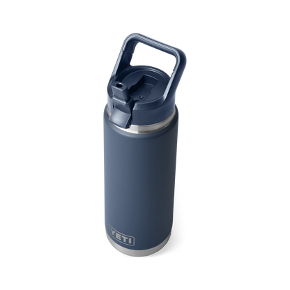 YETI Rambler Water Bottle with Color-Matched Straw Cap 26 oz (769ml) | Navy