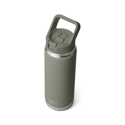 YETI Rambler Water Bottle with Color-Matched Straw Cap 26 oz (769ml) | Pampa Green