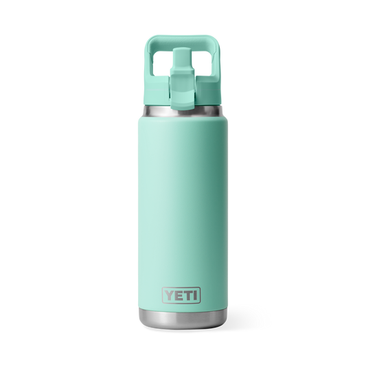 YETI Rambler Water Bottle with Color-Matched Straw Cap 26 oz (769ml) | Seafoam