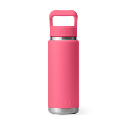 YETI Rambler Water Bottle with Color-Matched Straw Cap 26 oz (769ml) | Tropical Pink