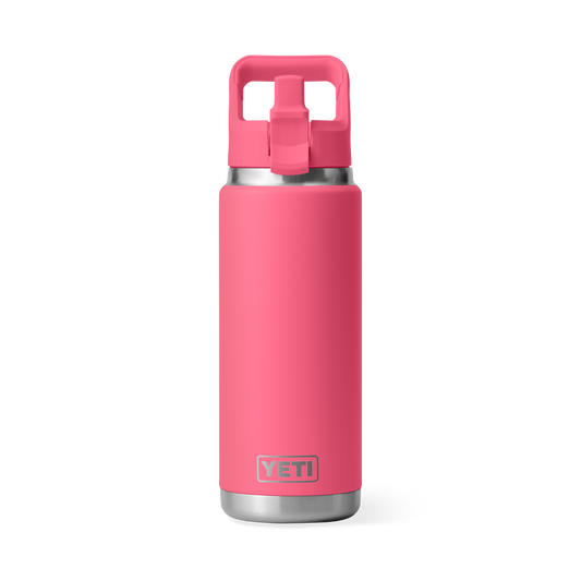 YETI Rambler Water Bottle with Color-Matched Straw Cap 26 oz (769ml) | Tropical Pink