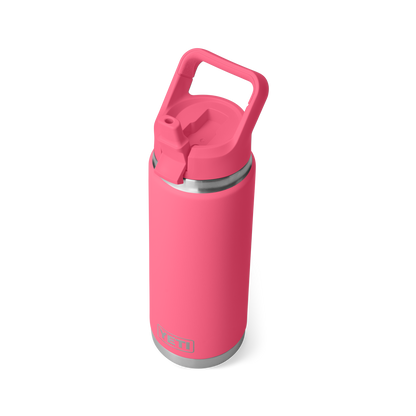 YETI Rambler Water Bottle with Color-Matched Straw Cap 26 oz (769ml) | Tropical Pink