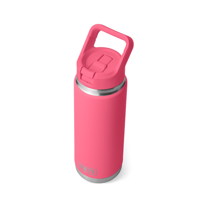 YETI Rambler Water Bottle with Color-Matched Straw Cap 26 oz (769ml) | Tropical Pink
