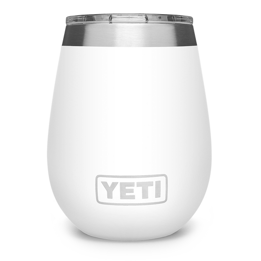YETI Rambler Wine Tumbler Durasip CL with Magslider Lid 10 oz (296ml) | White
