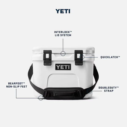 YETI Roadie 15 Hard Cooler | Cape Taupe + Pampa Green
