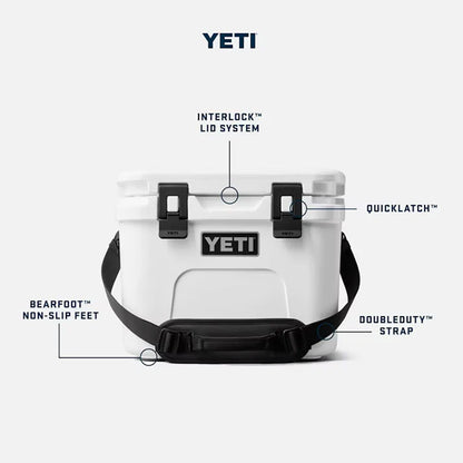 YETI Roadie 15 Hard Cooler | Fog Grey/Blue