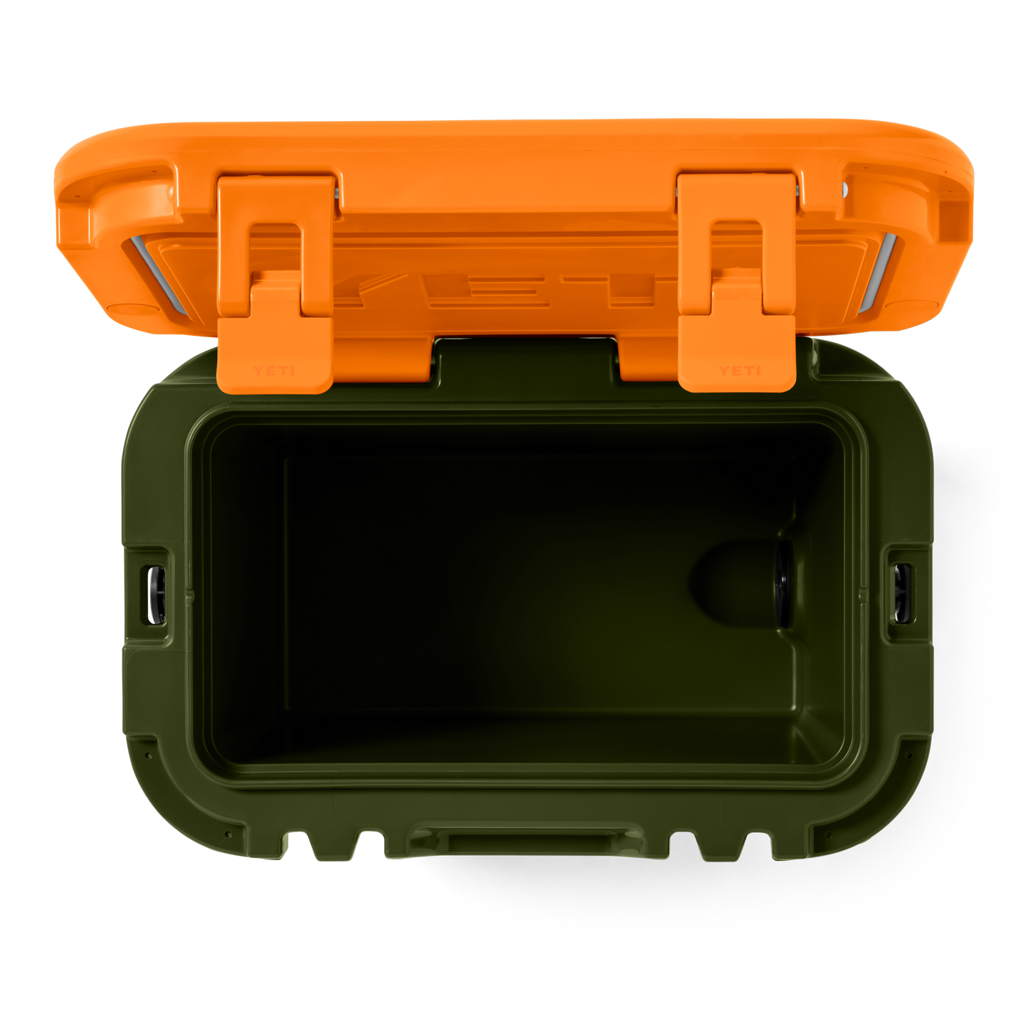 YETI Roadie 15 Hard Cooler | Olive + King Crab Orange