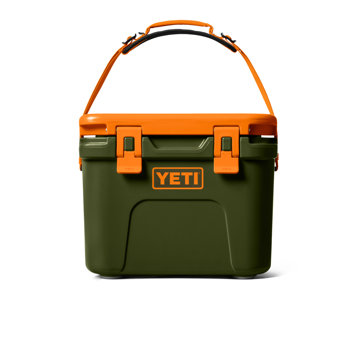 YETI Roadie 15 Hard Cooler | Olive + King Crab Orange
