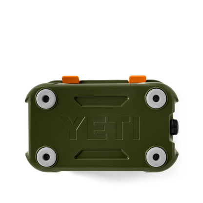 YETI Roadie 15 Hard Cooler | Olive + King Crab Orange