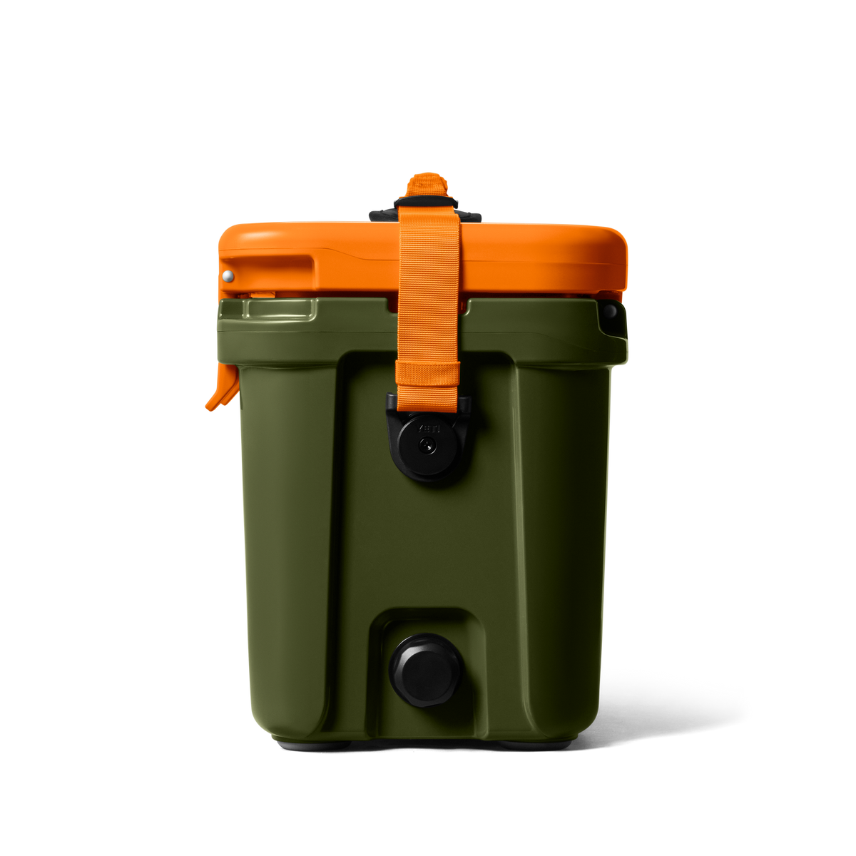 YETI Roadie 15 Hard Cooler | Olive + King Crab Orange