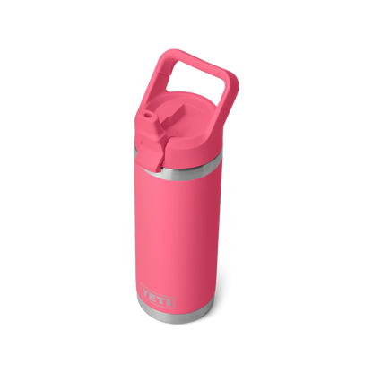 YETI Rambler Water Bottle with Color-Matched Straw Cap 18oz (532ml) | Tropical Pink