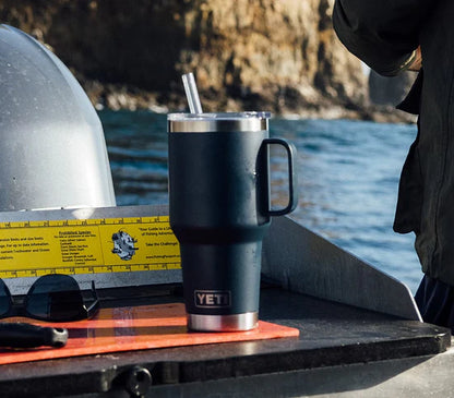YETI Rambler Straw Mug with Straw Lid 35oz (994ml) | Navy
