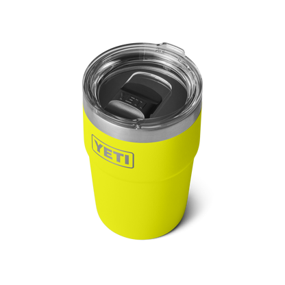 YETI Rambler Stackable Cup with Magslider Lid 16oz (473ml) | Firefly Yellow