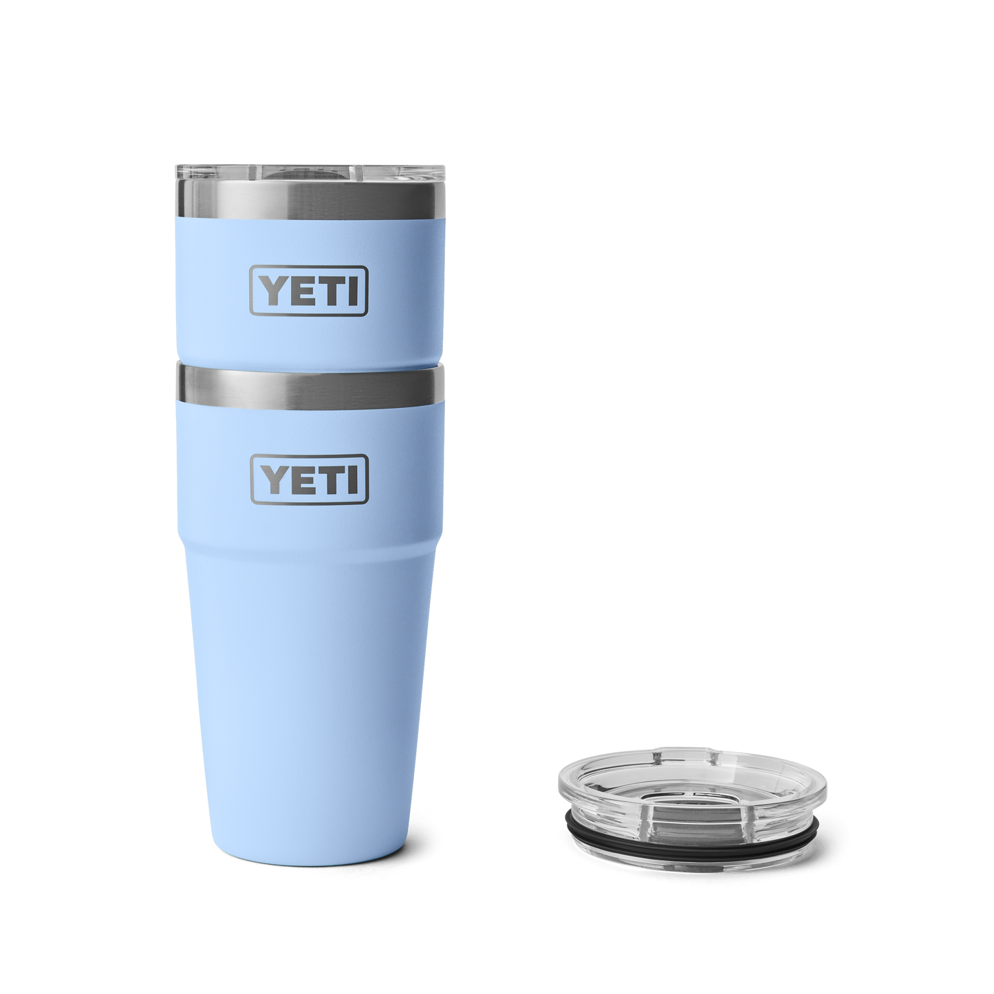 YETI Rambler Stackable Cup with Magslider Lid 20oz (591ml) | Big Sky Blue